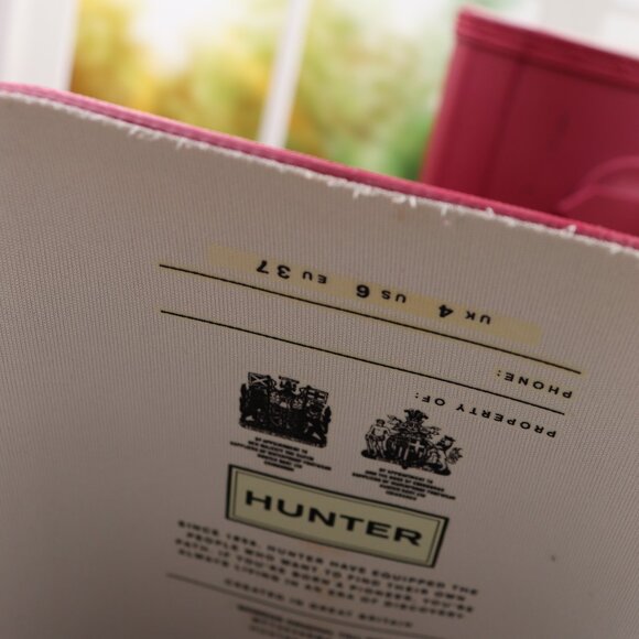 Hunter Rain Boots Original Tall Raspberry Wide Calf - Picture 6 of 7